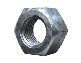 bolt nut isolated on white