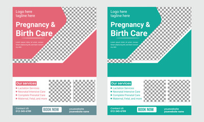 pregnancy care flyers template