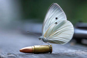 butterfly on a bullet