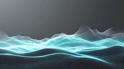 Abstract Gradient Background with Teal, Blue, and Black Hues