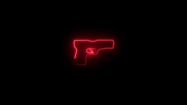 Short Gun icon illustration background, revolver icon, hand gun, pistol,