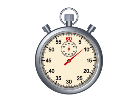 stopwatch isolated on white