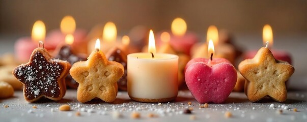 Delightful Oatmeal Cookie Candles Scented, Shaped & Ready to Light. Perfect Summer Gifts or Home Decor.  Beautifully Crafted, Various Flavors & Shapes.