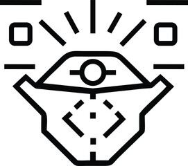 Drone delivery service icon vector illustration for modern logistics technology