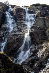 waterfall in the mountains
