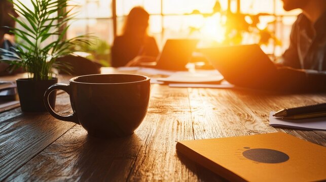 A sunny workspace filled with collaborative energy.