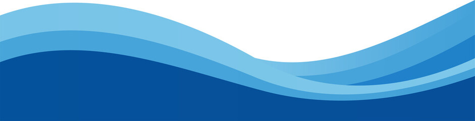 Serene Blue Wave Design: Calming Abstract Illustration