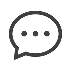 Chat Bubble Logo. Modern Conversation and Communication Icon Vector.