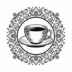 coffee cup icon vector