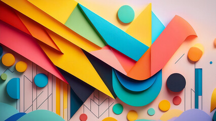 abstract background with colorful circles