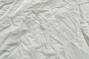 Crumpled White Fabric Texture with Natural Light and Shadows, Perfect for Backgrounds and Abstract Designs