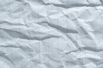 Crumpled White Paper Texture Background with Vertical Lines for Graphic Design and Art Projects