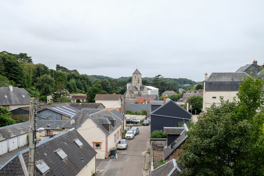 Rooftops of French Coastal Town Etretat