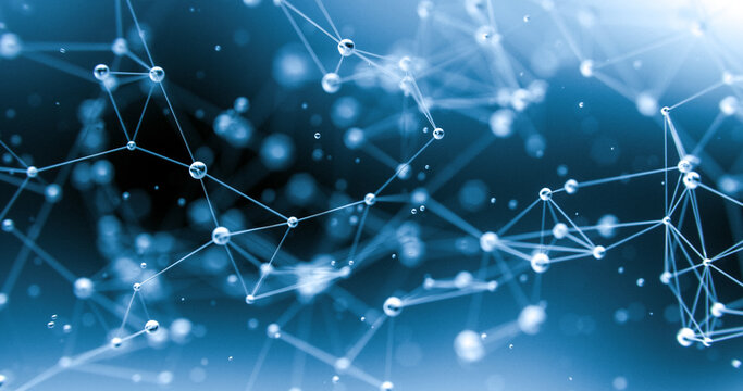 Abstract Wallpaper- Plexus Net With Connected Lines And Points