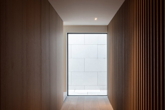 wooden walls and window