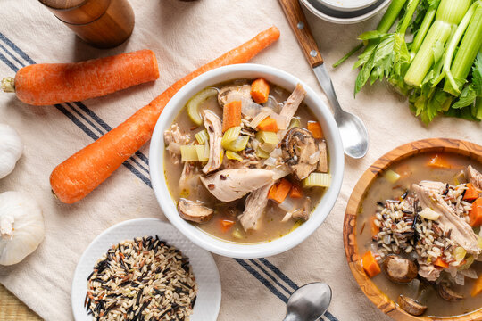 Leftover Turkey And Wild Rice Soup