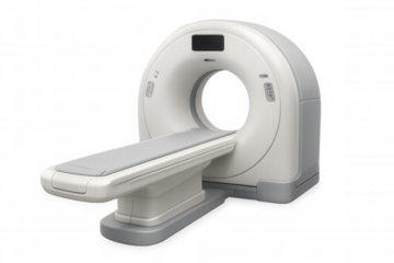 Ct scanner medical equipment offering advanced diagnostic imaging and healthcare technology on transparent background
