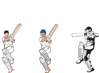 Dynamic Set of Cricket Pull Shot Action Poses