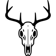 Deer Skull Vector Icon