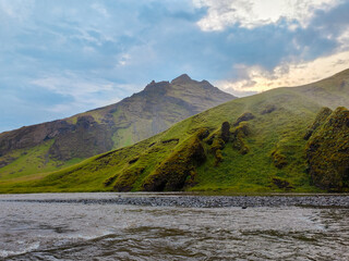 The Skogafoss waterfall in Iceland