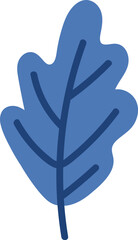 Abstract Oak Leaf Drawing