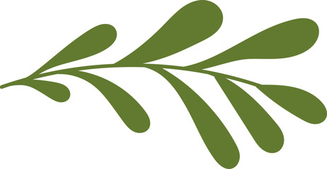 Naklejka premium Abstract Leaf Branch