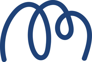 Abstract Curved Line Drawing