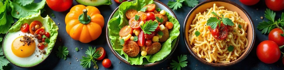 Vibrant & Healthy Catering Lunch Spread Fresh Vegetables, Appetizing Presentation, Perfect for Office Events or Weight Management