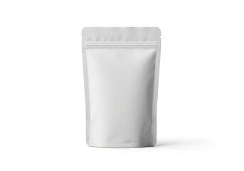 Clean White Stand-Up Pouch Mockup for Branding and Packaging Design.