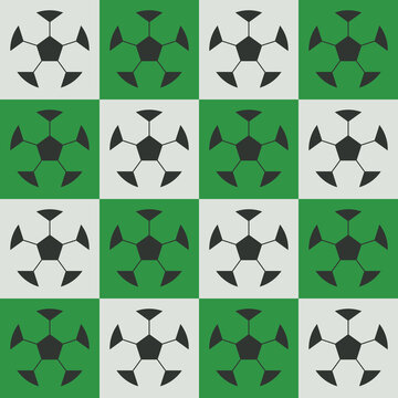 Soccer seamless pattern