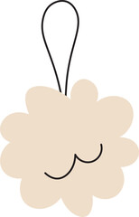 Fluffy Bath Sponge with Handle