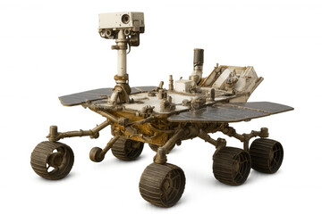 Sojourner rover performing mars surface exploration, depicting advanced robotics and scientific research in astronautics