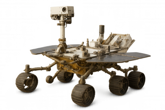 Sojourner rover performing mars surface exploration, depicting advanced robotics and scientific research in astronautics