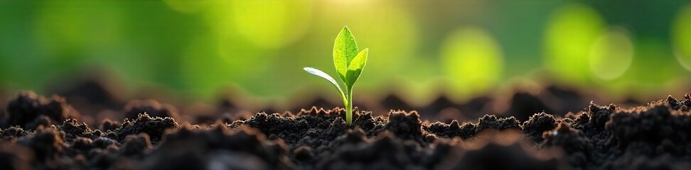 Delicate Spring Roots Emerging from Dark Soil New Life and Growth in Natures Cycle