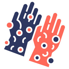 Allergy Response glyph color icon