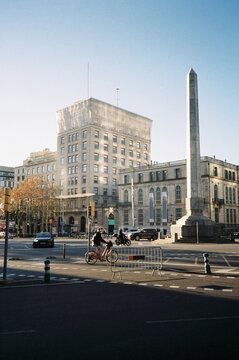Passeig de Gracia Barcelona in morning light