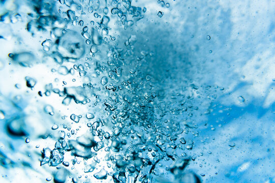Bubbles Rising in Water 