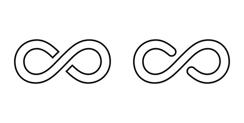 Infinity Symbol in Mathematics. Infinity Logo.