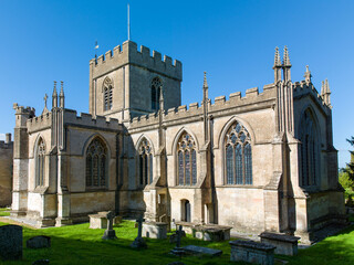 Edington Priory Church , Edington Wiltshire. Sunshine