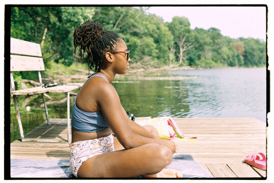 Relaxing by the Lake on a Warm Summer Afternoon