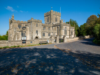 Edington Priory Church , Edington Wiltshire. Sunshine