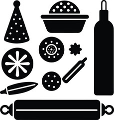 A colorful vector set of round, plastic sewing buttons for web and clothing design