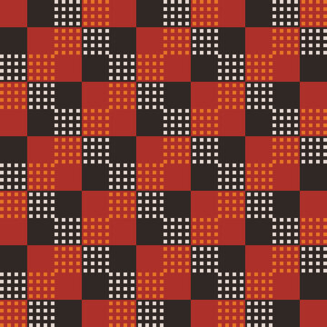 Seamless pattern with abstract squares