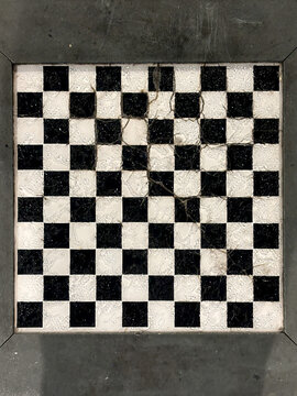 Chessboard shows Black and White Squares