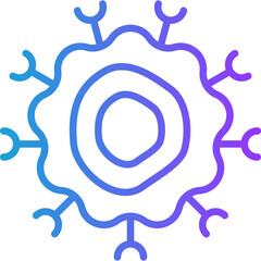 T-Cell line gradient icon