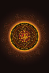 Soluna Core Mandala	A radiant chakra born from elemental fusion&mdash;crescent, triangles, and moons&mdash;glowing within layered mandalas and a patterned ring. A cosmic symbol of balance and transformation.
