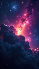 Glowing Elliptical Galaxy Cosmic Dust and Starlight Illuminate Vast Space