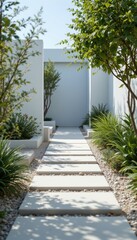 Modern Minimalist Garden Path
