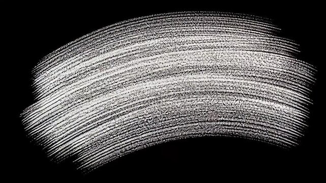 White Paint Brush Strokes on a Black Background with Subtle Texture