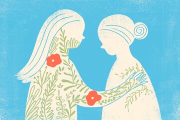 Mental Health Support Illustration